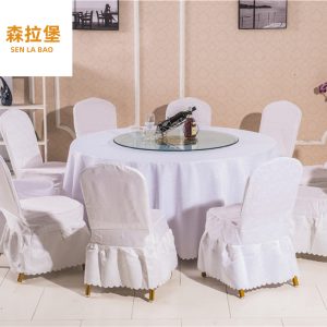 Bàn Ăn nhà hàng khách sạn gấp lớn bàn tròn tiệc bàn tròn 10 người kính cường lực bàn xoay bàn ghế ăn - Hình 2