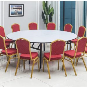 Bàn Ăn nhà hàng khách sạn gấp lớn bàn tròn tiệc bàn tròn 10 người kính cường lực bàn xoay bàn ghế ăn