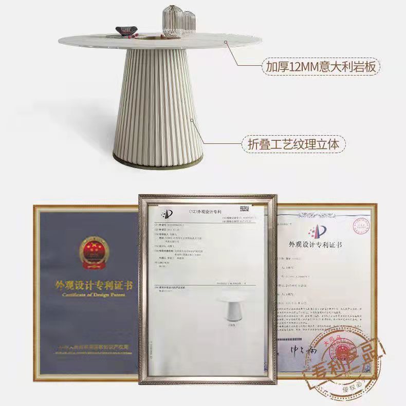 Bàn ăn Nhà thiết kế cao cấp đẹp sang trọng sáng đá phiến bàn ăn tròn hiện đại hộ gia đình bàn ăn cỡ nhỏ và ghế - Hình 4 Bàn ăn Nhà thiết kế cao cấp đẹp sang trọng sáng đá phiến bàn ăn tròn hiện đại hộ gia đình bàn ăn cỡ nhỏ và ghế - Hình 4