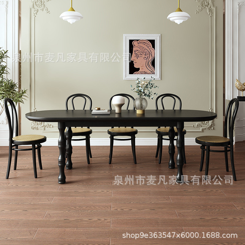Bàn ăn sang trọng đẹp kiểu cổ điển Pháp tại nhà gia đình nhà thiết kế bàn làm việc sáng tạo hình bán nguyệt dựa vào tường bàn ăn - Hình 2 Bàn ăn sang trọng đẹp kiểu cổ điển Pháp tại nhà gia đình nhà thiết kế bàn làm việc sáng tạo hình bán nguyệt dựa vào tường bàn ăn - Hình 2