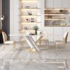 Bàn ăn sang trọng nhẹ cao cấp Bàn ăn đá phiến tối giản hiện đại nhà gia đình Ghế ăn tối giản kiểu Ý dành cho 6 người và 8 người