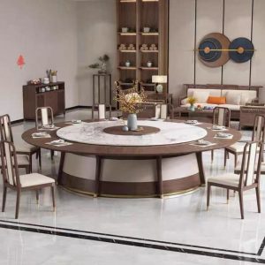 Bàn Ăn Trung Quốc Mới Bàn ăn Đa Năng Lớn Bàn Tròn 10-20 Người Khách Sạn Bàn Tiệc Điện doanh nhân Bàn ăn - Hình 2