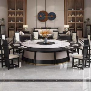Bàn Ăn Trung Quốc Mới Bàn ăn Đa Năng Lớn Bàn Tròn 10-20 Người Khách Sạn Bàn Tiệc Điện doanh nhân Bàn ăn