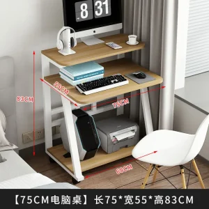 Bàn Aoliviya Sh Bàn Máy Tính Mini Căn Hộ Nhỏ Bàn Làm Việc Tại Nhà Bàn Máy Tính Di Động Bàn Hai Lớp Hiện Đại Kinh Tế - Hình 2
