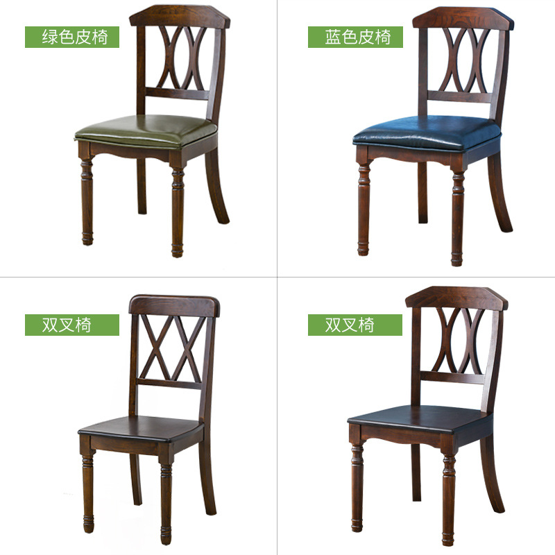 Bán buôn bàn ăn và ghế kiểu Mỹ kết hợp gia đình đơn giản bàn ăn mục vụ hình chữ nhật bàn ăn gia đình bằng gỗ nguyên khối - Hình 4 Bán buôn bàn ăn và ghế kiểu Mỹ kết hợp gia đình đơn giản bàn ăn mục vụ hình chữ nhật bàn ăn gia đình bằng gỗ nguyên khối - Hình 4
