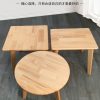 Bán buôn Bàn gỗ đặc Qiadan Bàn cafe phục vụ thương mại Bàn ăn căn hộ ban công giải trí phòng nhỏ hình vuông tròn nhỏ