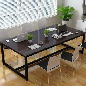Bán buôn bàn hội nghị bàn dài đơn giản hiện đại bàn nhân viên hình chữ nhật bàn đào tạo đàm phán bàn dài bàn làm việc - Hình 3