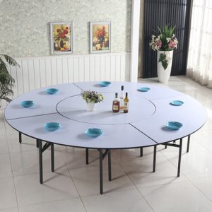 Bán buôn bàn nhà hàng khách sạn gấp bàn ghế tròn lớn phòng tiệc hội trường 10 người 15 người 20 người bàn tròn nhà tròn