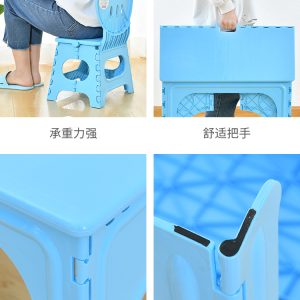 Bán buôn nhà gấp Bàn nhỏ di động Bàn học nhựa dày trẻ em của em bé viết Bộ bàn ghế - Hình 4