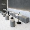 Bán buôn quán trà sữa treo tường ghế sofa món tráng miệng snack bánh quán cà phê băng ghế dự bị phong cách công nghiệp Bàn ghế quầy bar