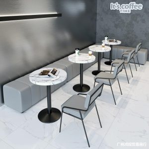 Bán buôn quán trà sữa treo tường ghế sofa món tráng miệng snack bánh quán cà phê băng ghế dự bị phong cách công nghiệp Bàn ghế quầy bar - Hình 2