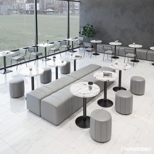 Bán buôn quán trà sữa treo tường ghế sofa món tráng miệng snack bánh quán cà phê băng ghế dự bị phong cách công nghiệp Bàn ghế quầy bar - Hình 3