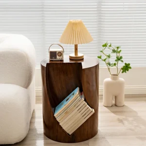 Bàn cà phê cổ điển, Nội thất nhựa, Phòng khách sang trọng, Mặt ghế sofa, Bàn nhỏ, Kho chứa cọc gỗ sáng tạo, Tủ cạnh sách