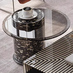 Bàn cà phê hiện đại sang trọng Bàn gỗ phòng khách Thiết kế Bàn cà phê Tối giản độc đáo Stolik Kawowy Nội thất gia đình - Hình 2
