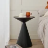 Bàn Cà Phê kiểu Italy Bắc Âu Sang Trọng Bàn Sofa Tròn Hiện Đại Bàn Bên Đen Lối Vào Độc Đáo Mesa Plegable Nội Thất Gia Đình