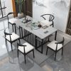 Bàn cà phê phiến Bàn trà ghế phòng khách nhà Bàn trà hình chữ nhật Bàn trà văn phòng phong cách Trung Quốc mới Bàn trà đơn giản