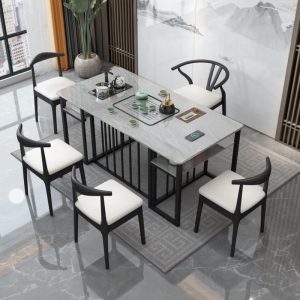 Bàn cà phê phiến Bàn trà ghế phòng khách nhà Bàn trà hình chữ nhật Bàn trà văn phòng phong cách Trung Quốc mới Bàn trà đơn giản