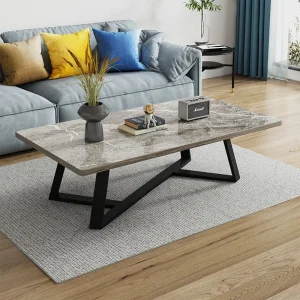 Bàn cà phê phòng khách nhà đơn giản hiện đại ghế sofa văn phòng bàn cà phê sang trọng đơn giản căn hộ nhỏ màu đá phiến cà phê