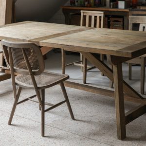 Bàn cây du Bàn ăn kiểu wabi-sabi đồng quê nước Mỹ khúc gỗ phong già cây du homestay cà phê Bàn dài - Hình 2