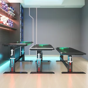 Bàn chơi game để Bàn bằng sợi carbon hiện đại Nội thất văn phòng Bàn máy tính Thiết kế nâng hạ gia đình Bàn chơi game thể thao điện tử - Hình 4