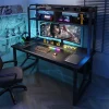 Bàn chơi game để Bàn hiện đại Bàn máy tính bằng gỗ châu Âu Nội thất văn phòng gia đình Bàn viết sinh viên Bàn tích hợp Giá sách