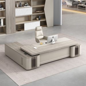 Bàn chủ tịch sang trọng, bàn giám đốc phong cách Nhật, bàn làm việc công thái học, bàn làm việc giám đốc tân cổ điển - Hình 3