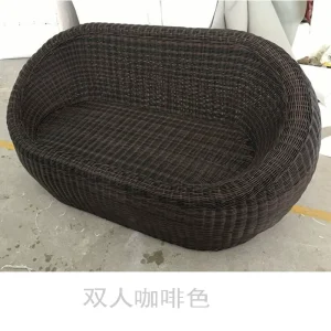 Ban Công Ghế Sofa Nhỏ B&B Khách Sạn, Sân Giải Trí Ngoài Trời Mây Ghế Sofa, Biệt Thự Sân Vườn Mây Dày Sofa Bàn Cà Phê - Hình 2