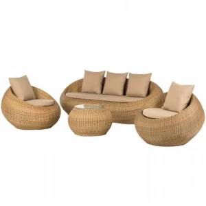 Ban Công Ghế Sofa Nhỏ B&B Khách Sạn, Sân Giải Trí Ngoài Trời Mây Ghế Sofa, Biệt Thự Sân Vườn Mây Dày Sofa Bàn Cà Phê - Hình 5