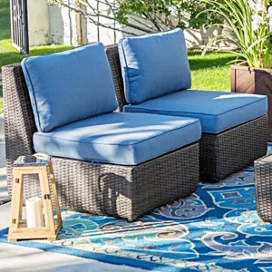 Ban Công Mây Nội Thất Sân Vườn Sân Giải Trí Ghế Mây Ngoài Trời Nước Mỹ, Góc Kết Hợp Sofa Bàn Cà Phê - Hình 4