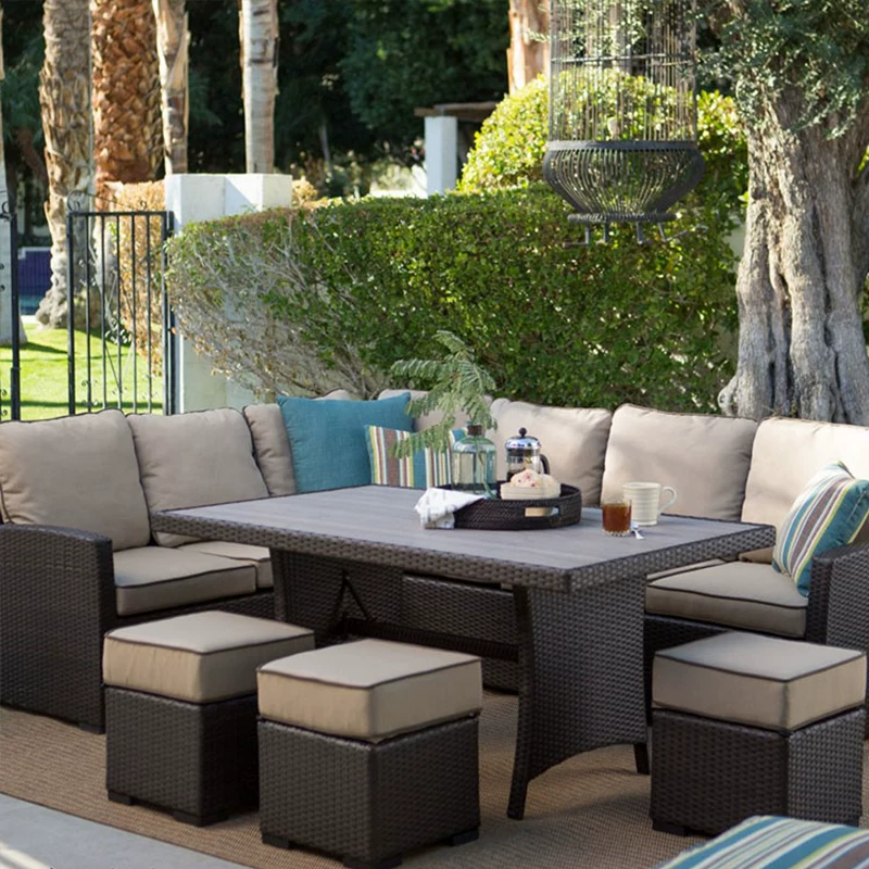 Ban Công Mây Sofa Phòng Mẫu Khách Sạn, Sân Sân Thượng, Sofa Góc Bàn Cà Phê Ngoài Trời, Sofa Giả Mây - Hình 2 Ban Công Mây Sofa Phòng Mẫu Khách Sạn, Sân Sân Thượng, Sofa Góc Bàn Cà Phê Ngoài Trời, Sofa Giả Mây - Hình 2