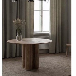 Bàn đàm phán giải trí hiện đại Bàn cà phê thiết kế Bàn tròn cá tính và ghế Italy Bàn ăn tròn bằng gỗ nguyên khối - Hình 3