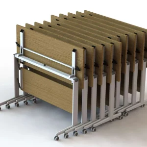 Bàn đào tạo gấp tiết kiệm chi phí Bàn máy tính Bàn đào tạo Bàn họp có bánh xe - Hình 2