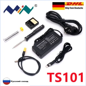 Ban Đầu TS101 65W Mini Kỹ Thuật Số Điện Mỏ Hàn Màn Hình LCD Lập Trình Được Màn Hình Hiển Thị Có Thể Điều Chỉnh Nhiệt Độ Kỹ Thuật Số Hàn Trạm