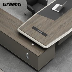 Bàn điều hành nhập khẩu, bàn văn phòng cao cấp, bàn làm việc giám đốc tân cổ điển, bàn giám đốc chân sắt - Hình 2