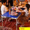 Bàn gấp ngoài trời chợ đêm gian hàng khuyến mãi ngành công nghiệp có thể gấp lại bàn ăn và ghế di động nhà bàn khuyến mại