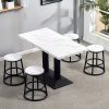 Bàn ghế ăn bằng sắt rèn đơn giản quầy bar bán đồ ăn nhanh khách sạn Bàn hình chữ nhật trà sữa cà phê cửa hàng tráng miệng nhà hàng phương Tây Trung Quốc