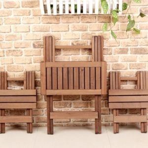 Bàn ghế ăn gỗ có thể gập lại phòng nhỏ ban công sân Bàn có thể thu vào Bàn cà phê đơn giản Bàn trà Bàn vuông - Hình 2