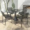 Bàn ghế ăn ngoài trời quán trà sữa Bàn ghế tròn nhỏ ngoài trời Bàn ghế cafe sân vườn Bàn ghế ngoài trời bình dân