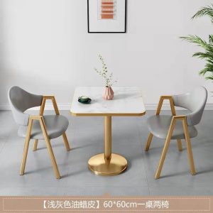 Bàn ghế ăn sang trọng nhẹ phòng nhỏ quán trà sữa quán cà phê chung cư ban công khách sạn quầy lễ tân giản dị Bàn vuông nhỏ
