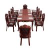 Bàn ghế ăn theo phong cách châu Âu của Trung Hoa Dân Quốc gỗ đặc hình chữ nhật dài 2 đến 3 mét 10 người bán buôn bàn cửa hàng vật lý