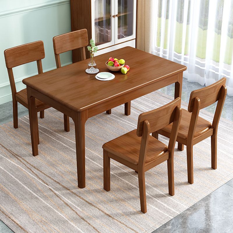 bàn ghế ăn toàn bộ bằng gỗ kiểu Bắc Âu gia đình 6 người hiện đại hộ gia đình bàn ăn hình chữ nhật bằng gỗ - Hình 3 bàn ghế ăn toàn bộ bằng gỗ kiểu Bắc Âu gia đình 6 người hiện đại hộ gia đình bàn ăn hình chữ nhật bằng gỗ - Hình 3