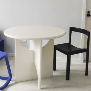 Bàn ghế Bắc Âu Bàn Ăn Tròn phòng nhỏ gia đình Internet nổi tiếng Kem Mặt Trăng Gió Bàn Tròn Cafe Thương Lượng Bàn Nhà Hàng - Hình 3