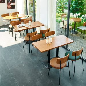 Bàn ghế Bắc Âu Bàn Ghế Cafe Trà Sữa Quán Tráng Miệng Bàn Lưới Đỏ Giải Trí Sách Quầy Bar Quán Nước Giải Khát Nhà Hàng Bàn Ghế Ăn - Hình 3