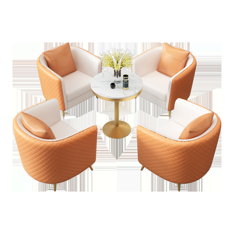 Bàn ghế Bắc Âu Bàn ghế sofa nhiều chỗ sảnh khách sạn giải trí đàm phán sofa quán cà phê quán trà sữa ghế sofa - Hình 4 Bàn ghế Bắc Âu Bàn ghế sofa nhiều chỗ sảnh khách sạn giải trí đàm phán sofa quán cà phê quán trà sữa ghế sofa - Hình 4