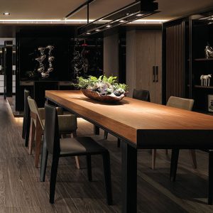 Bàn ghế Bắc Âu Bàn gỗ đặc Bàn ăn và ghế hình chữ nhật đơn giản phong cách cổ điển quán cà phê khúc gỗ dài nhà Bàn dài lớn - Hình 2