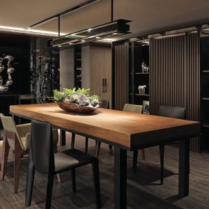 Bàn ghế Bắc Âu Bàn gỗ đặc Bàn ăn và ghế hình chữ nhật đơn giản phong cách cổ điển quán cà phê khúc gỗ dài nhà Bàn dài lớn
