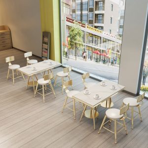 Bàn ghế Bắc Âu Cafe Ngoài Trời Ban Công Sắt Rèn Nâng Đồ Uống Lạnh Bánh Tráng Miệng Ăn Nhẹ Quán Trà Sữa Thông Thường Bàn Ghế - Hình 4