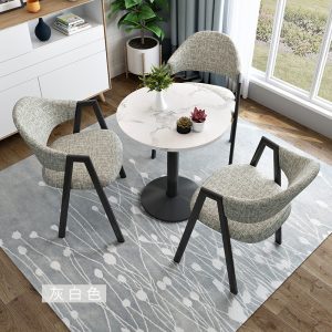 Bàn ghế Bắc Âu đơn giản giản dị Bàn tròn nhỏ đàm phán Bàn ghế văn phòng tiếp khách Bàn tiếp tân cà phê quán trà sữa Bàn ăn