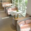 Bàn ghế Bắc Âu đơn giản Quán cà phê Cửa hàng món tráng miệng đàm phán Ghế Sofa Internet Cửa hàng Nhà hàng Nướng cửa hàng trà sữa Bàn ghế