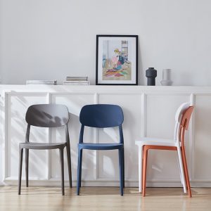 Bàn ghế Bắc Âu Ghế Nhựa Dày Nhà Ghế Ăn Lưng Phân Bàn Ghế Lưới Đỏ Ghế Cafe Đèn Nhà Hàng Cao Cấp Ghế - Hình 2